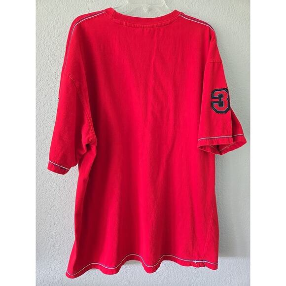 Red Ape Shirt Mens XXL Embroidered Spellout 33 Street Y2K Grunge Tee Skater - Picture 5 of 9